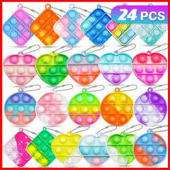 24pcs Pop Fidget Toys Party Favors for Toddler Mini Stress Toys for Kids