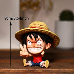 Big Head PVC Character Toy Car Decoration Model Gift Collection