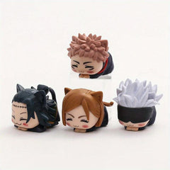 4pcs Anime Sleep Cat Figure Toys Dolls Ornaments Christmas Birthday Gift