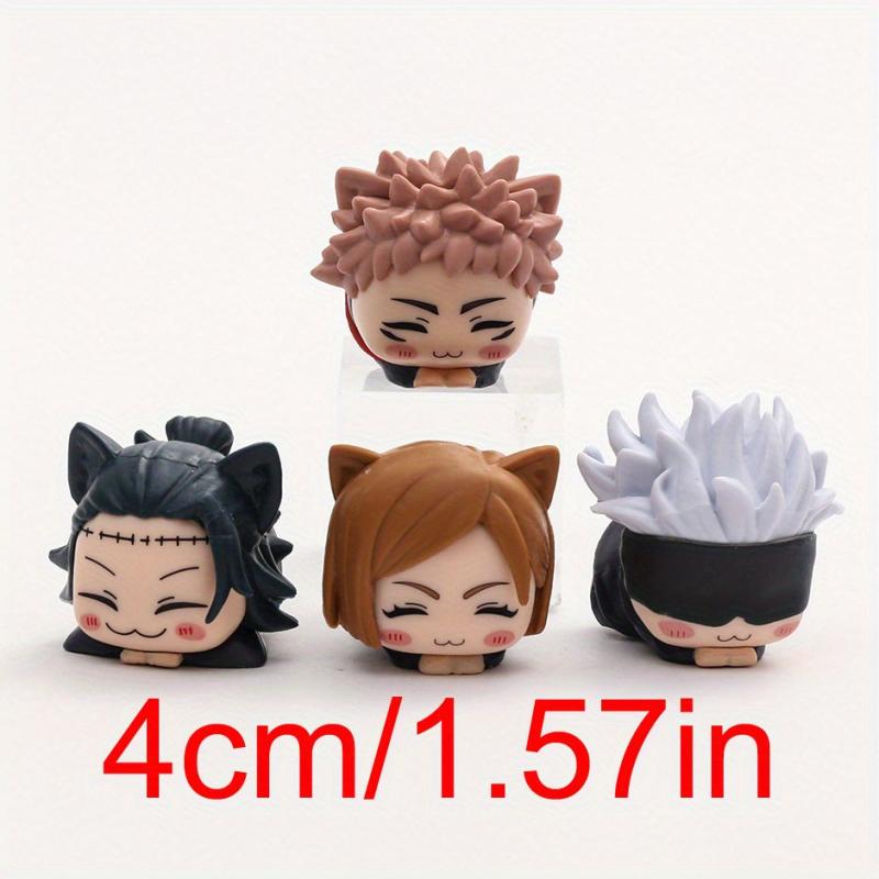 4pcs Anime Sleep Cat Figure Toys Dolls Ornaments Christmas Birthday Gift