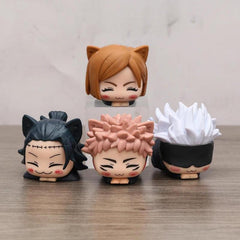 4pcs Anime Sleep Cat Figure Toys Dolls Ornaments Christmas Birthday Gift