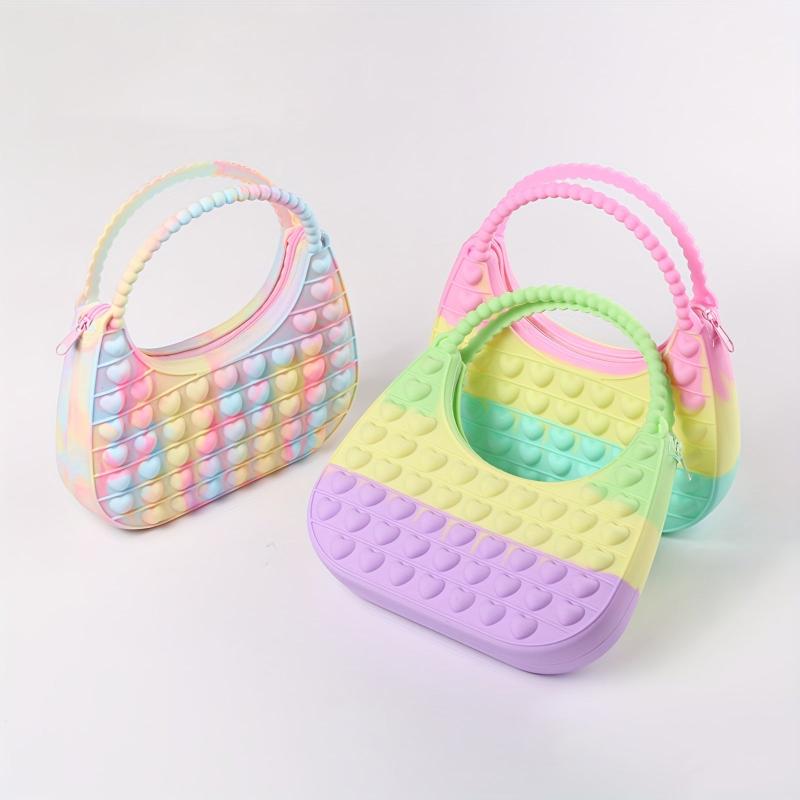 Heart Pop Crossbody Bag Fidget Purse for Girls