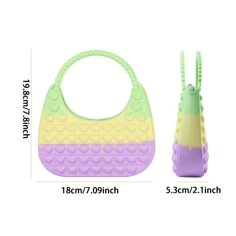 Heart Pop Crossbody Bag Fidget Purse for Girls