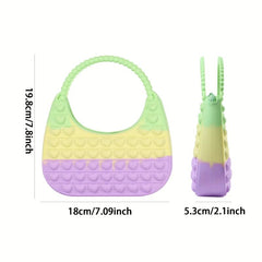 Heart Pop Crossbody Bag Fidget Purse for Girls