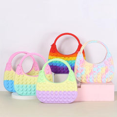 Heart Pop Crossbody Bag Fidget Purse for Girls