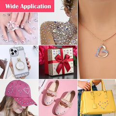 240pcs Gems Hair Nail Clippers Hair Charming Kit