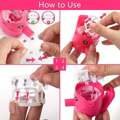 240pcs Gems Hair Nail Clippers Hair Charming Kit