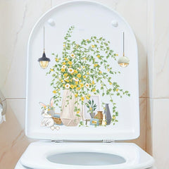 Home Decor Toilet Sticker Waterproof PVC Removable Sticker