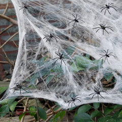 Gothic Punk Spider Webs Opening Ring Dark Animal Trick Toys