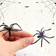 Gothic Punk Spider Webs Opening Ring Dark Animal Trick Toys