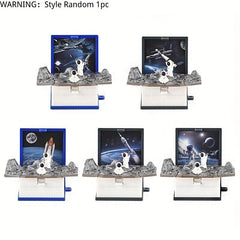 3D Deformation Toy Dinosaur Key Chain Creative Book