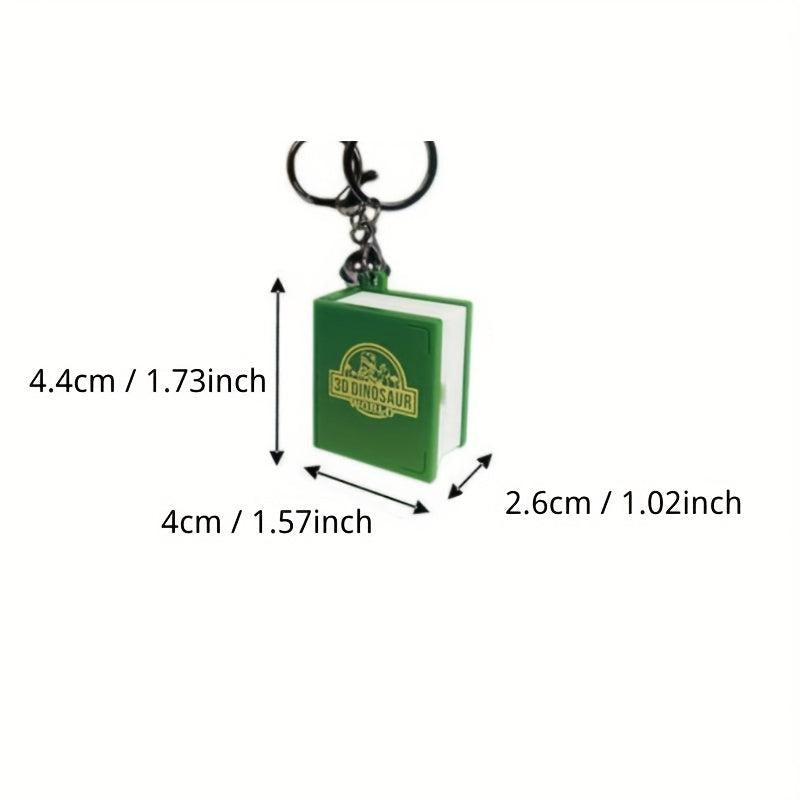 3D Deformation Toy Dinosaur Key Chain Creative Book