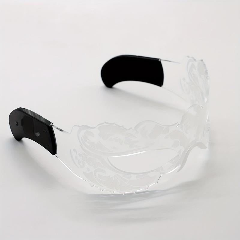 LED Face Mask Luminous Glasses Glow In Dark Glasses Musical Party Decoration