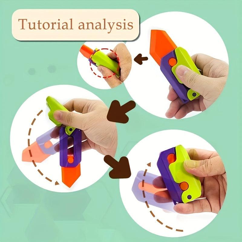 3D Mini Radish Toy Prank Butterfly Model