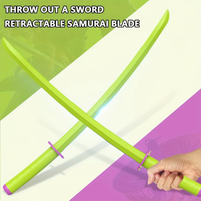 3D Printed Gravity Retractable Samurai Sword Model Toy