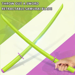 3D Printed Gravity Retractable Samurai Sword Model Toy