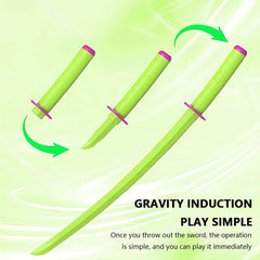3D Printed Gravity Retractable Samurai Sword Model Toy