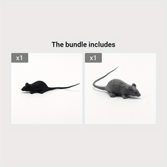 Mini Gray Mouse Cub Prank Scary Toy Halloween Horror