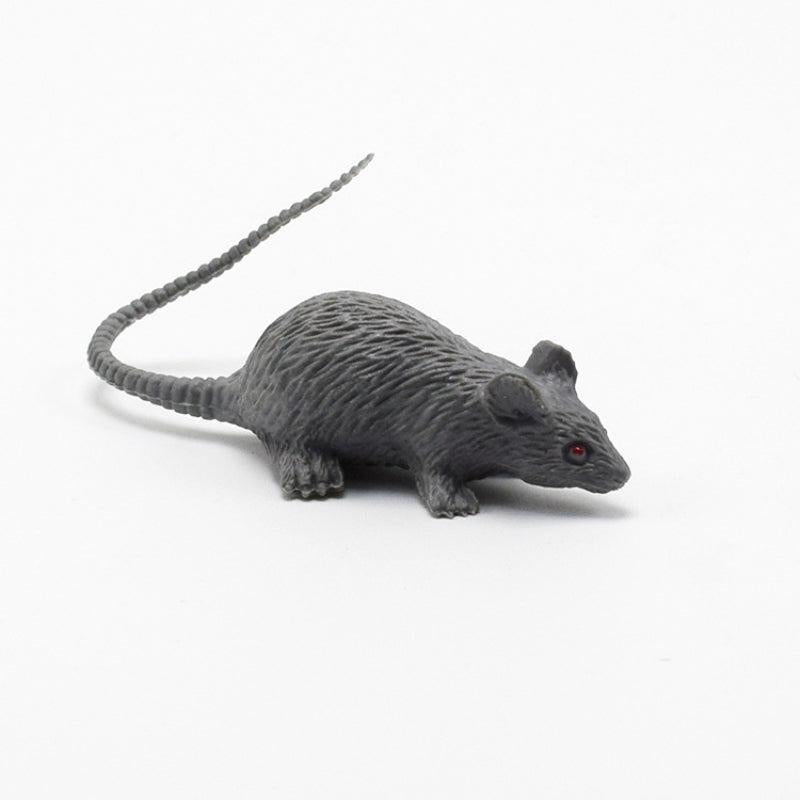 Mini Gray Mouse Cub Prank Scary Toy Halloween Horror