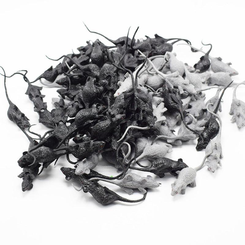 Mini Gray Mouse Cub Prank Scary Toy Halloween Horror