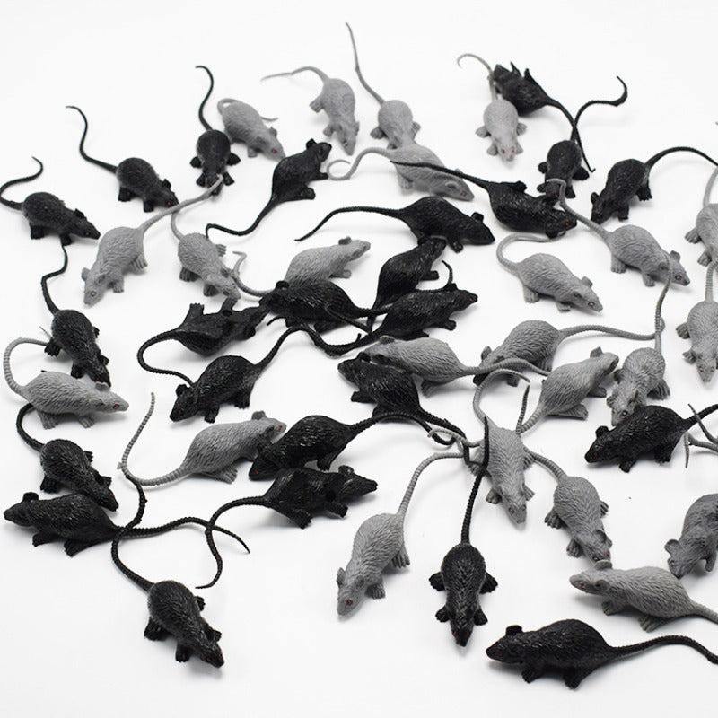 Mini Gray Mouse Cub Prank Scary Toy Halloween Horror