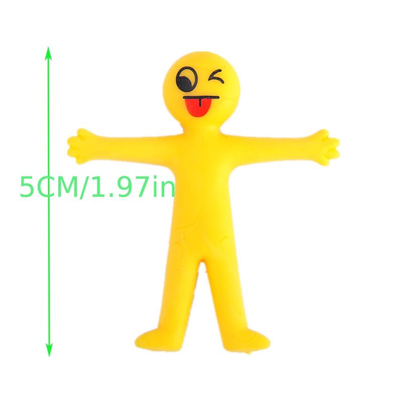 50pcs Random Mixed Stretchable Little Man Decompression Toys