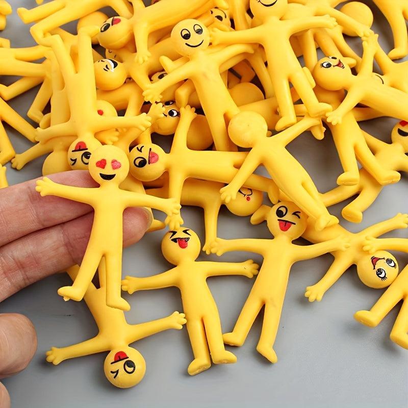 50pcs Random Mixed Stretchable Little Man Decompression Toys
