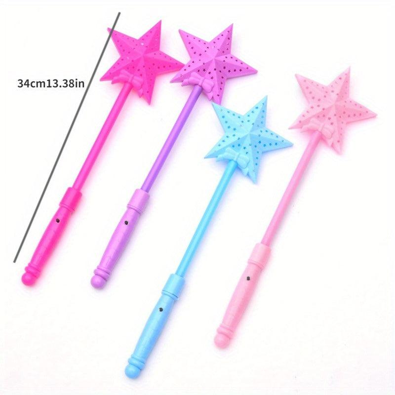 Light Hollow Five star Stick Hollow Love Stick Five star Magic Stick Flash Toys