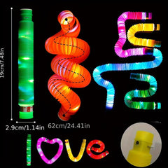 Bellows Toy DIY Stretching Tube Variable Light Fun Telescopic
