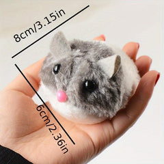 Funny Plush Fur Mouse Cat Toy for Chasing