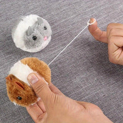 Funny Plush Fur Mouse Cat Toy for Chasing
