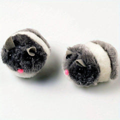 Funny Plush Fur Mouse Cat Toy for Chasing