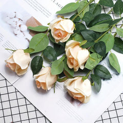 Father's Christmas Simulation Rose Flower Decoration Toy
