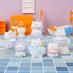 Resin Crafts Blind Box Toy Cat Ornaments Birthday Party Favor Desktop Decoration