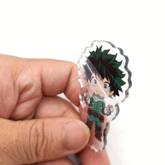 3pcs Anime Acrylic Figures Stand Model Plate Desk Decor For Fans