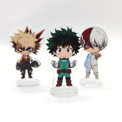 3pcs Anime Acrylic Figures Stand Model Plate Desk Decor For Fans