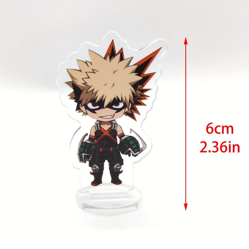 3pcs Anime Acrylic Figures Stand Model Plate Desk Decor For Fans