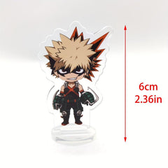 3pcs Anime Acrylic Figures Stand Model Plate Desk Decor For Fans