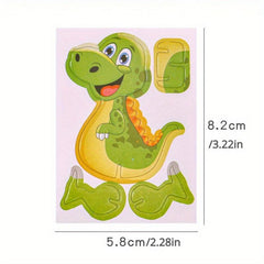 10pcs Cartoon 3D Puzzle Airplane Dinosaur Insect Model Foam Toy Gift