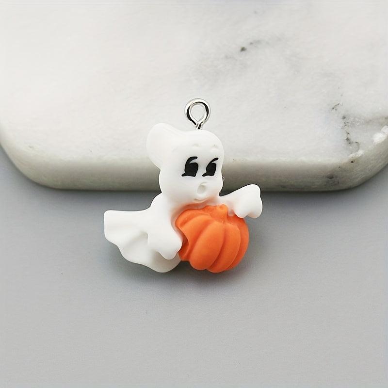 Halloween Pendant Pumpkin Spooky Cat Keychain Charm Pendant