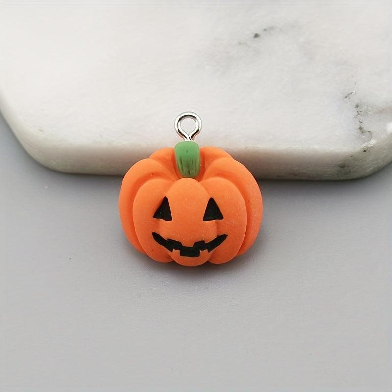 Halloween Pendant Pumpkin Spooky Cat Keychain Charm Pendant