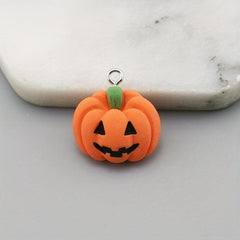 Halloween Pendant Pumpkin Spooky Cat Keychain Charm Pendant