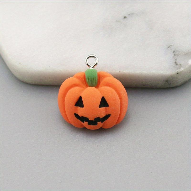 Halloween Pendant Pumpkin Spooky Cat Keychain Charm Pendant