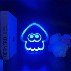 3D Squid Cartoon Night Light Touch 7 Color LED Table Lamp