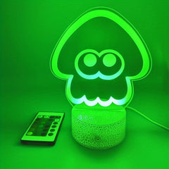 3D Squid Cartoon Night Light Touch 7 Color LED Table Lamp