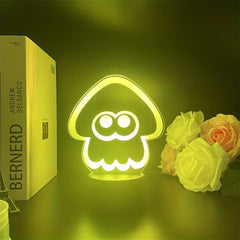3D Squid Cartoon Night Light Touch 7 Color LED Table Lamp