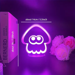 3D Squid Cartoon Night Light Touch 7 Color LED Table Lamp