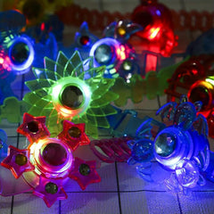 24PCS Light Up Party Favors Bulk Led Bracelets For Kids Fidget Spinner Toys