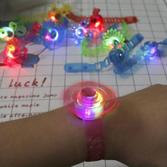 24PCS Light Up Party Favors Bulk Led Bracelets For Kids Fidget Spinner Toys