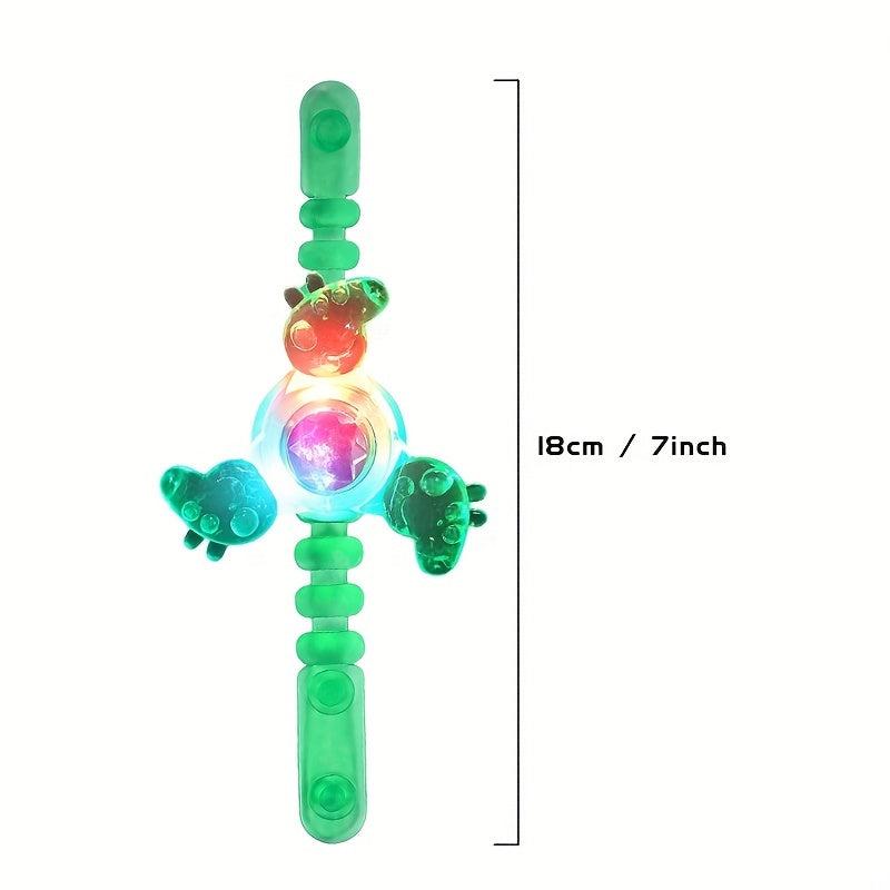 24PCS Light Up Party Favors Bulk Led Bracelets For Kids Fidget Spinner Toys